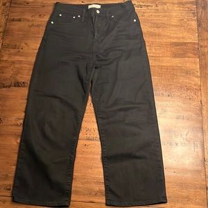 Madewell black wide leg high waisted Jeans